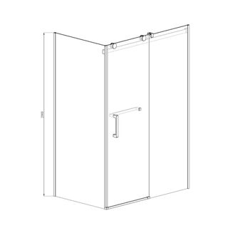 Душевой уголок Azario Vancouver (AZ-NKF1131 L 800) (120х80х200 см) без поддона