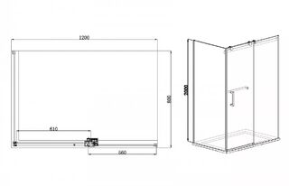 Душевой уголок Azario Vancouver (AZ-NKF1131L 1000) (120х100х200 см) без поддона