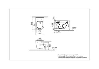 Инсталляция с подвесным унитазом Vitra Mia Round 9873B003-7201 (кнопка хром) безободковый микролифт