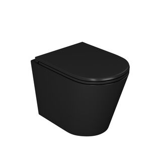 Унитаз подвесной D&K Venice (DT1026025) черный безободковый сиденье микролифт