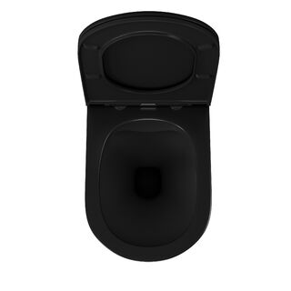 Унитаз подвесной D&K Venice (DT1026025) черный безободковый сиденье микролифт