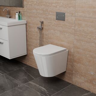 Унитаз подвесной D&K Venice (DT1026016) безободковый сиденье микролифт