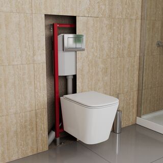 Инсталляция для подвесного унитаза D&K (DI8140116) с клавишей хром