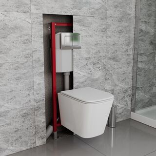 Инсталляция для подвесного унитаза D&K (DI8140116) с клавишей хром