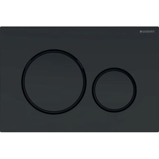Инсталляция для унитаза Geberit Duofix Sigma 20 111.300.00.5 + 111.815.00.1 + 115.882.16.1 с кнопкой смыва, черный матовый/черный глянец