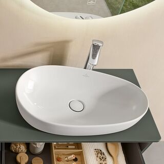 Раковина накладная Villeroy & Boch Antao 4A7465R1 CeramicPlus (650х400 мм)
