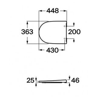 Сиденье с крышкой для унитаза ROCA Ona Supralit A801E12001