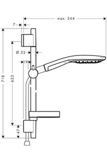 Душевой гарнитур Hansgrohe Raindance Select 150 27802400