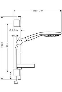 Душевой гарнитур Hansgrohe Raindance Select 150 27803000