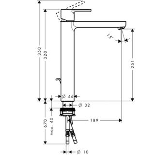 Смеситель для раковины Hansgrohe Metris S 31022000
