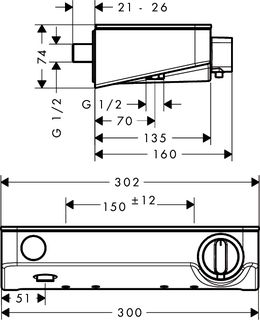 Термостат для душа Hansgrohe Shower TabletSelect 300 13171000