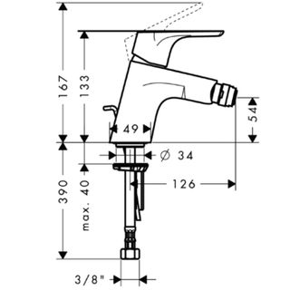 Смеситель для биде Hansgrohe Focus Е2 31920000