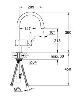 Смеситель для кухни Grohe Minta 32918000