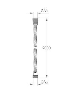Душевой шланг Grohe 28140000 (2,00 м) металл