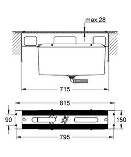Скрытая часть Grohe Concealed body Multi-hole 29037000