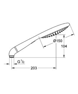 Душевая лейка Grohe Rainshower Solo 27272